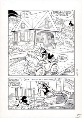 ROMANO SCARPA - Tavola originale Disney Topolino e il villino da sogno p. 5 | eBay Europe (Buy It Now)