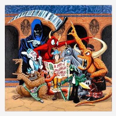 Lot 121 - Phil Foglio, Dungeons and Dragons: Days of the Dragon ’Directions’ April 1981 Calendar Original Art (Dragon Publishing,… | Landry Pop Auctions
