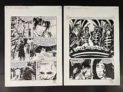 Lola Airaghi - Lola Airaghi Brendon #35 - "Regali dall‘Inferno" coppia tavola originale + bozzetti - Page volante - (2004)