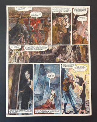Marcelé, Le Signe... | Lot 86 - Marcelé, Le Signe du Taureau, planche n°20 à l’encre... | Tessier Sarrou