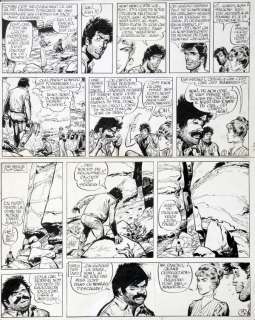 Jijé | Jerry Spring, planche n°19 Ã  l’encre de Chine de… | Banque Dessinée