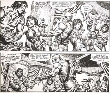 Conan de Barbaar - Ernie Chan - Conan The Barbarian page - Original Art Page (1984) | Catawiki