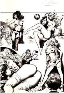 M. Cubbino - Tavola Originale x rivista erotica "Giraffa" - Loose page