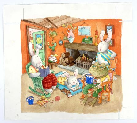 Anonyme * Illustration... | Lot 54 - ANONYME * Illustration pour un livre d’enfant Aquarelle... | Vermot et Associés