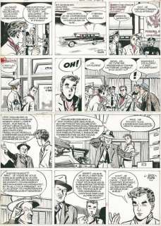 Paape, Eddy - Planche originale - Marc Dacier T5 - Le Péril guette sous la mer - (1962) | Catawiki