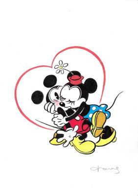 Mickey & Minnie – Love Kiss | Corner4art