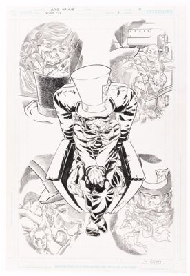 Lot 173 - SECRET SIX VOL. 2 #15 DECEMBER 2006 PAGE SPLASH ORIGINAL ART BY BRAD WALKER.