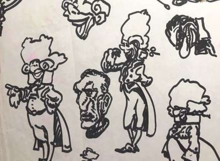 Andrea Pazienza - large MOZART Original Drawings sheet - Loose page | Catawiki