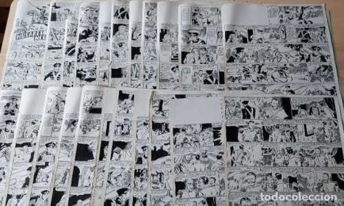 JUAN MARTINEZ OSETE - EL HIJO ADOPTIVO DE LOS HUSARES NEGROS - ORIGINAL - 22 PAGINAS 43x34cm