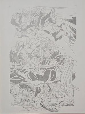 Tavola originale Claudio Castellini Wolverine #1.3 pg.15 “The End”, 2004