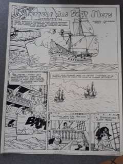 Hé, Dominique - 5x Planche originale - La Terreur des sept mers | Catawiki