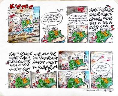 Eric Schreurs, original record “Kleppie” ’red bef flute’ 2001 | Comic Art Masters
