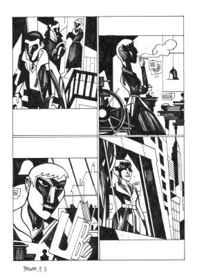 Javier Olivares | PÁGINA “Warburg&Beach” | The Comic Art Agency
