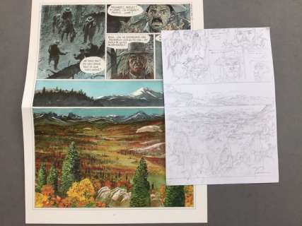 Hermann - Crayonné original - Duke T1 - La Boue et le sang - (2016) | Catawiki