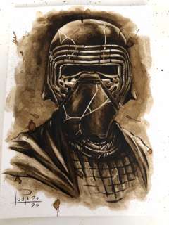 Original Coffee Painting - KYLO REN - Original (2020) | Catawiki