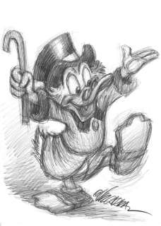 Rich & Happy Uncle $crooge - Original Drawing - Joan Vizcarra - Pencil Art | Catawiki