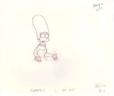 20th Century Fox Television - Original Production drawings - The Simpsons - Homer et Marge - original drawing - (2000) | Catawiki