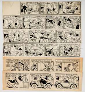 Roy Wilson original 4 strip artwork for Tip Top No 640 (1952). With… | Comic Book Auctions ltd