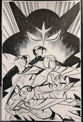 Chris Samnee | Gotchaman Cover Original Art | Chris Samnee