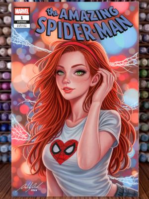 David Dias | Mary Jane - The Amazing Spider-Man #1 - Original Sketch Cover Art | Raremarq