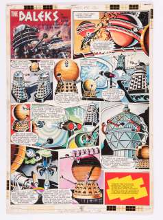 Daleks original artwork (1965) by Ron Turner for TV Century 21 No 51 | Comic Book Auctions ltd