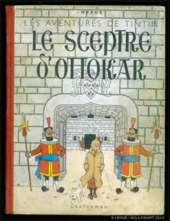 Hergé | TINTIN 08. Le Sceptre d’Ottokar. Casterman 1942 - A18 4 HT couleur | Coutau Bégarie