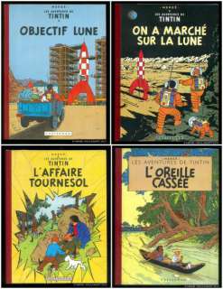 Hergé | TINTIN 16, 17, 18 et 06. Un ensemble exceptionnel de quatre TINTIN | Coutau Bégarie