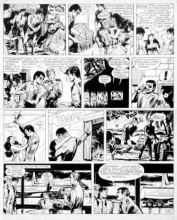 Jijé (Joseph Gillain Dit) | JIJé Tanguy & Laverdure Menace sur Mururoa Encre de chine pour… | Coutau Bégarie