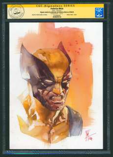 Mele, Federico | Item #39380 Wolverine Signed Watercolor Sketch by Federico Mele CGC Signature Series. Federico Mele | Parigi Books