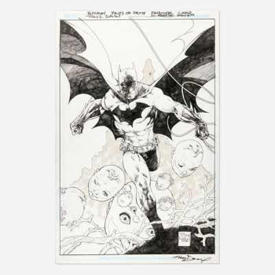 Tony Daniel - Lot 112 - Batman: Faces of Death D.C. Essentials Cover Original Art (D.C. Comics, 2018)