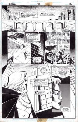 ROGER ROBINSON - Azrael #54 pg 16, Azrael & Oracle Barbara Gordon + gal sketches | eBay US
