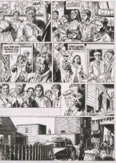 Mounier Alain - Le Décalogue Encre de Chine noire pour la planche 50 de l‘album