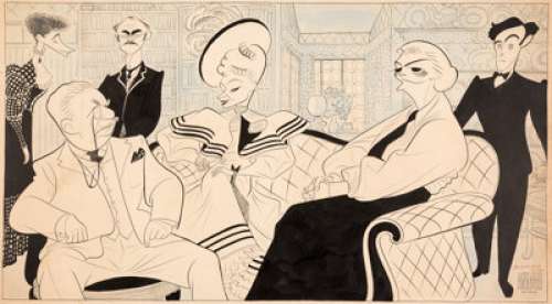Al Hirschfeld The New York Times Drama Section Original Art (NYT Co., 1940).... (Total: 2 Original Art) | Heritage