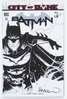 Brian Haberlin Batman #75 Sketch Cover Variant Original Art (DC, 2019) CGC Signature Series NM/MT 9.8 White pages. -