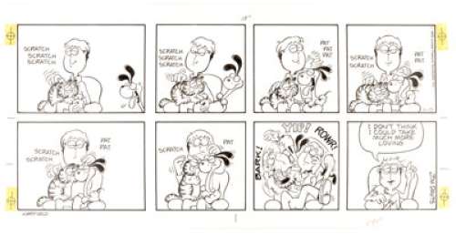 Jim Davis | Garfield Sunday Comic Strip Original Art dated 4-15-79 (United Feature Syndicate, 1979). | Heritage