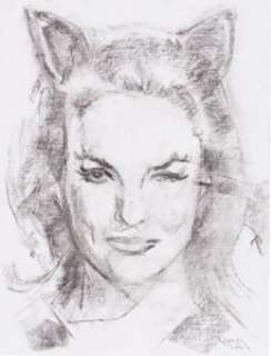 Bill Koeb - Julie Newmar as Catwoman Specialty Illustration Original Art (2021)....