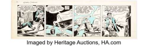 Andriola, Alfred - Alfred Andriola Kerry Drake Daily Comic Strip Original Art dated 12-14-43 (Publishers Syndicate, 1943)....