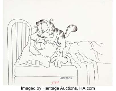 Davis, Jim | Jim Davis - Garfield and Jon Illustration Original Art (c.1990s).... | Heritage
