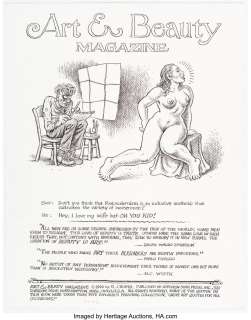Crumb, Robert | Robert Crumb Art & Beauty Magazine #1 Splash/Title Page Original Art (Kitchen Sink Press, 1996). ... | Heritage