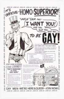 Dwyer, Kieron | Kieron Dwyer LCD Special "Homo: Superior" Parody Ad Illustration Page 5 (Fogelcomix/LCD, 1999).... | Heritage