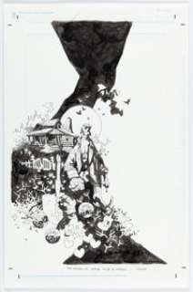 Mignola, Mike - Mike Mignola Hellboy and the B.P.R.D: The Return of Effie Kolb and Others Traded Paperback Cover Original Art (Dar...