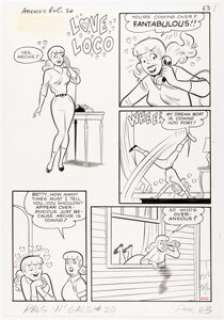 Samm Schwartz (attributed) Archie’s Pals ’n’ Gals #20 Complete 1-Page Story "Love Loco" Original Art (Archie, 1962). | Heritage