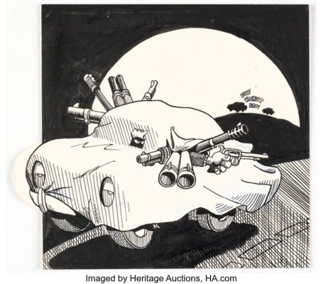 Terry Gilliam Help! #26 "Buster, Have You Ever Stomped a N****?" Illustrations Original Art Group of 6 (Warren, 1965). (Total: 6 Original Art) | Heritage