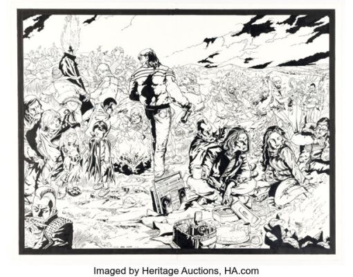 Max Fiumara Nightjar #2 Wraparound Variant Cover Original Art (Avatar Press, 2004).