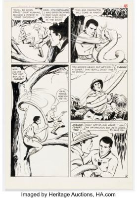 John Rosenberger Adventures of the Jaguar #14 Partial Story Pages 8- 12 Original Art (Archie, 1963). (Total: 5 Original Art) | Heritage