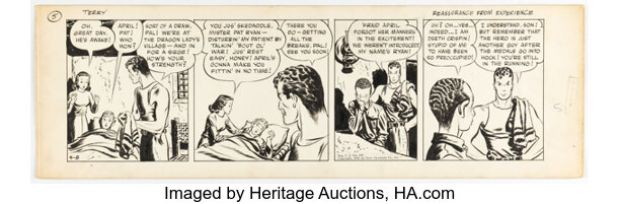 Milton Caniff Terry and the Pirates Daily Comic Strip Original Art dated 9-8-39 (News Syndicate Co., 1939). | Heritage