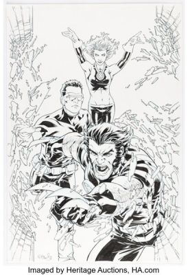 Mark Brooks Ultimatum: X-Men Requiem #1 Cover Original Art (Marvel, 2009). | Heritage
