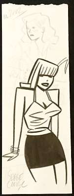 Serge Clerc - Dessin original (inédite de la page 65) - Mémoire de l’espion - Encre de Chine et gouache - Loose page (2002) | Catawiki