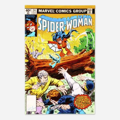 Andy Yanchus | Spider-Woman #24 Cover Color Guide (Marvel Comics, 1980) | Landry Pop Auctions