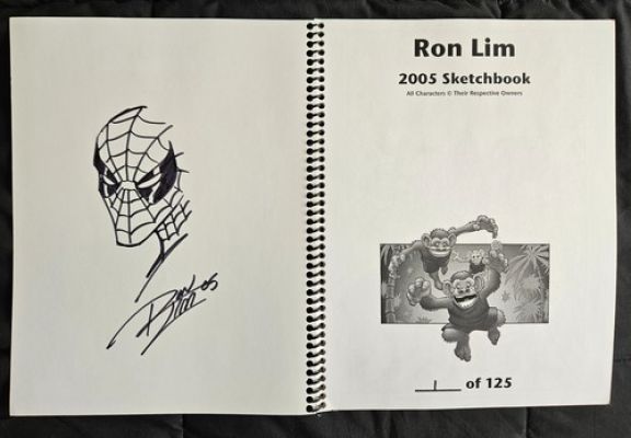 RON LIM 2005 Sketchbook w/ SPIDER-MAN original sketch #1/125 !!! AUTO | eBay US (Buy It Now)